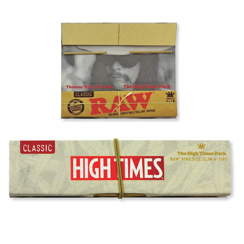 Raw High Times Connoisseur Kingsize Slim With Tips